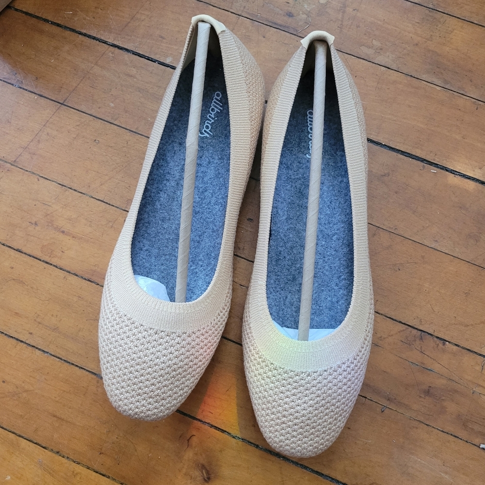 NEW IN BOX Allbirds Tree Breezers Tan Beige Ballet Flats